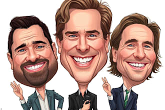 draw cartoons and caricatures