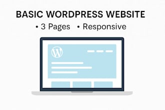 build a simple wordpress website for you