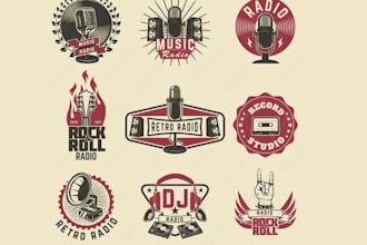 do original radio station logo with free source files
