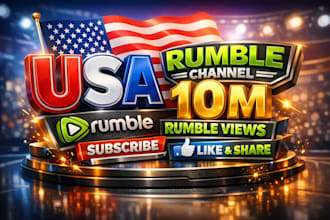 organic rumble channel marketing and rumble video promotion, usa rumble views