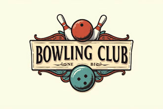 design outstanding bowling club logo