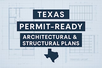 permit ready texas architectural structural plans with code compliance review