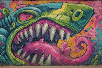 create custom graffiti art designs murals and wall arts