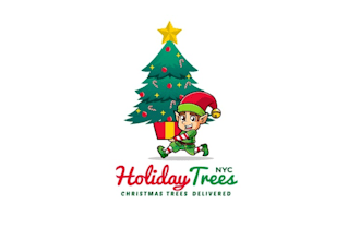 design christmas tree company delivering holiday magic logo