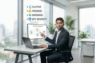 develop a secure, scalable flutter mobile app for ios and android