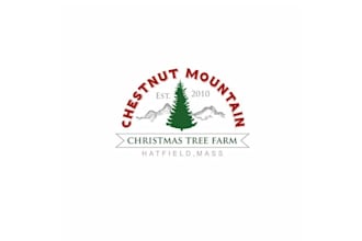 design christmas tree farm logo