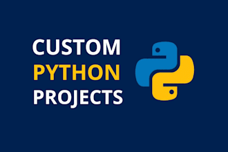 be your python programmer for custom scripts