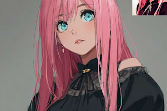 draw anime simple art