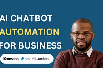 create a smart ai chatbot using manychat chatfuel  tidio twilio landbot