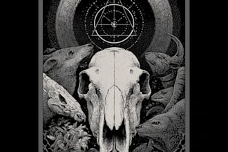 illustrate handmade horror monsters and characters