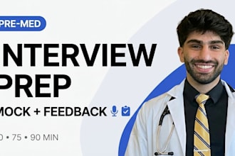 coach premed interviews with mock practice and feedback
