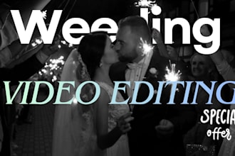 do professional weeding video editing in just 23 hours