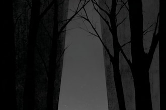 illustrate dark, horror, creapy art illustration