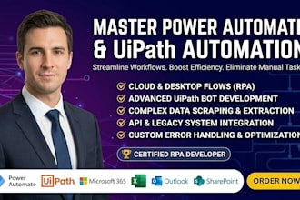 build power automate and uipath rpa workflows for business automation
