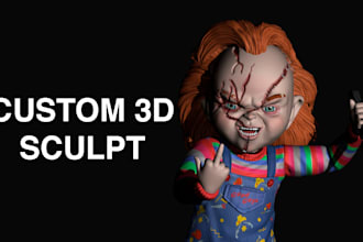 sculpt high detail 3d characters for 3d printing stl