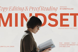 provide copy editing and proofreading services