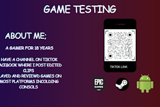 professionally test and debug your android or PC game