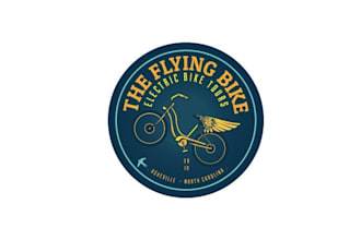 design beautiful an electric bike tour company logo