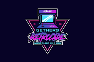 design high quality premium logo title for your video games business