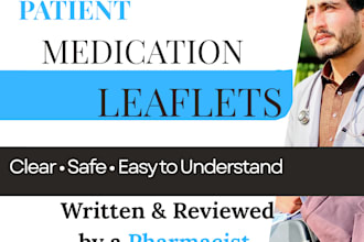 write patient friendly medication guides information leaflet
