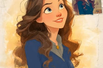 do disney cartoon portrait