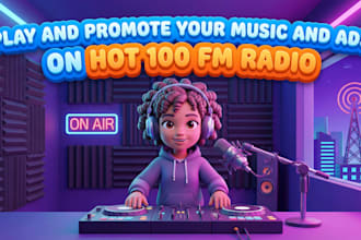 play and promote your music and ads on hot 100 fm radio