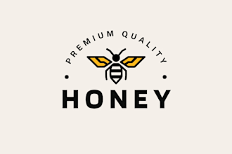 design a professional honey bee logo for your business