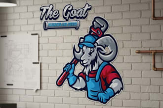 create premium plumber, plumbing logo design in 1 day