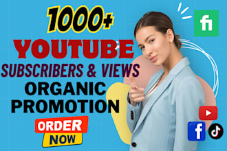 do grow 1000 subscription on your channel with real organic promotion