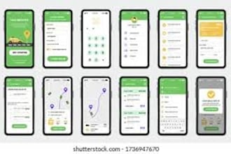 custom taxi booking app design for ios and android