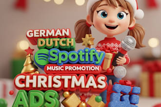 do german dutch spotify music promotion german christmas ads boost real listener