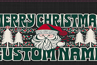 design awesome christmas mascot logo