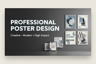 create professional poster for your page