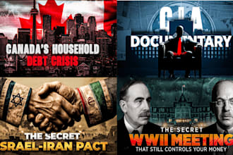 do youtube documentary video editing and thumbnail design