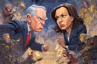 do a political cartoon art