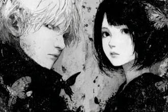 draw great manga pages for you