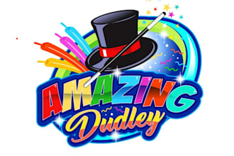 creative magician logo with satisfaction guaranteed