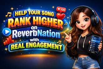 help your song rank higher on reverbnation with real engagement