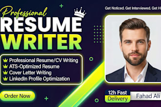 provide a professional ats resume that gets interviews in 12 hours