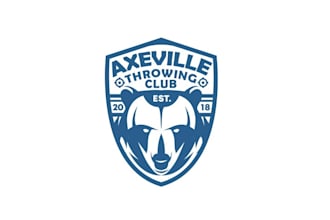 make top quality logo for an hatchet axe throwing business