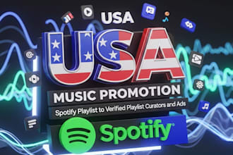 united states song promotion spotify music to verified playlist curators and ads