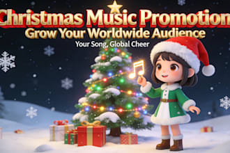 do christmas music promotion for your song worldwide targeted audience growth