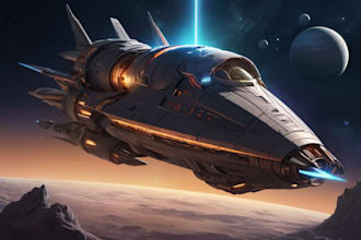 draw an amazing spaceship for your space game