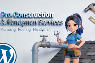 develop a professional construction plumbing roofing handyman wordpress website