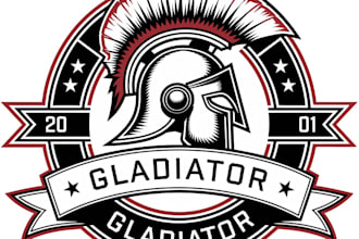 design wonderful spartan logo with unlimited revision
