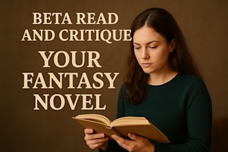 do beta read and critique your fantasy novels, books review and formatting