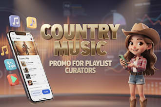do country music promotion to active algorithmic playlist curators