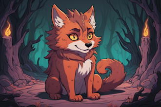 make badly drawn cursed furry art