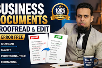 proofread and edit your business documents