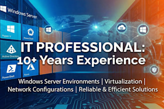 setup and manage windows server services professionally